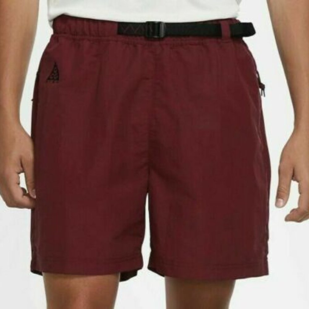Nike ACG Woven Hiking Shorts Men's XL CU8891-638 Burgundy/Black